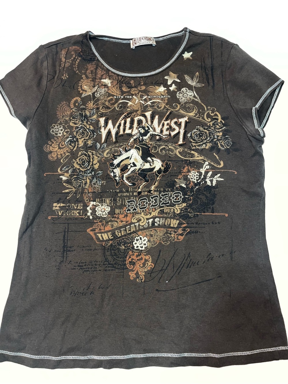 💙 Blue Canyon Clothing Graphic Tee - Black Short Sleeve Women's Top💙